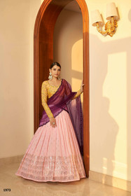 Pink color Georgette Fabric Lehenga Choli