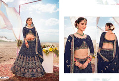 Royal Blue color Georgette Fabric Lehenga Choli