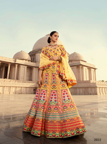 Yellow color Art Silk Fabric Lehenga Choli