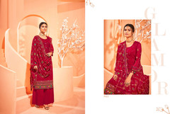 Red color Georgette Fabric Suit