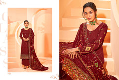 Maroon color Georgette Fabric Suit