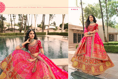 Magenta color Banarasi Silk Fabric Lehenga Choli