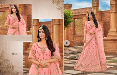 Pink color Satin Fabric Lehenga Choli
