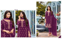 Purple color Georgette Fabric Suit