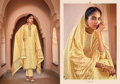 Golden color Silk Fabric Suit