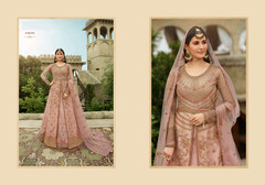 Pink color Net Fabric Indowestern style Suit
