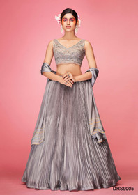 Grey color Art Silk Fabric Lehenga Choli