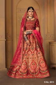 Red color Silk Fabric Lehenga Choli