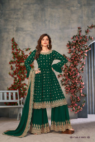 Elegant Green Georgette Salwar Kameez5102