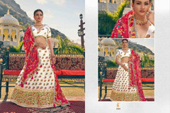 White color Organza Fabric Lehenga Choli