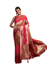 Red color Silk Fabric Saree