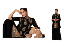 Black color Georgette Fabric Indowestern style Party wear Dress
