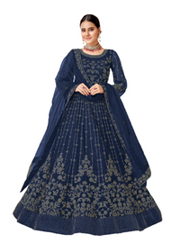 Fabulous Blue color Net Anarkali Salwar Kameez998