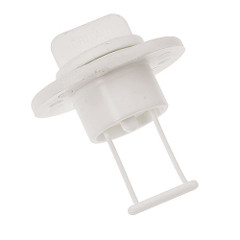 Barton Marine Drain Plug and Socket - White 15mm (19\/32") Bore [42358]