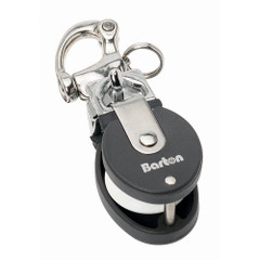 Barton Marine Size 2 Snatch Block w\/Stainless Snap Shackle - 35mm Sheave [90301]