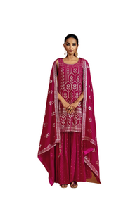 Magenta color Georgette Fabric Suit