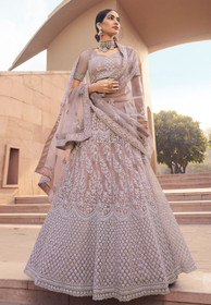 Beautiful Lilac Purple Traditional Designer Lehenga Choli