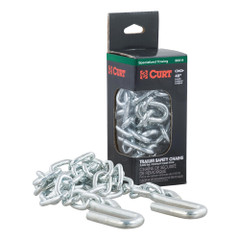 CURT 48" Safety Chain w\/2 "S" Hooks - 2,000 lbs - Clear Zinc [80011]
