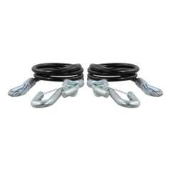 CURT 44-1\/2" Safety Cables w\/2 Snap Hooks - 5,000 lbs. - Vinyl Coated - 2 Pack [80151]