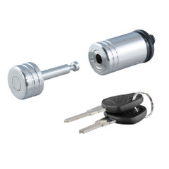 CURT Coupler Lock - 1\/4" Pin - 7\/8" Latch Span - Barbell - Chrome [23520]