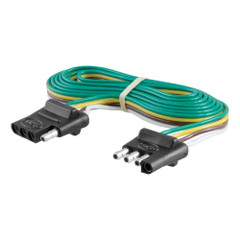 CURT 4-Way Flat Connector Plug  Socket w\/72 Wires [58051]