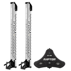 Minn Kota Raptor Bundle Pair - 8' Silver Shallow Water Anchors w\/Footswitch [1810601\/PAIR]