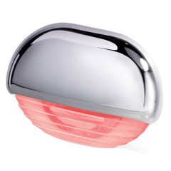 Hella Marine Easy Fit Step Lamp - Red w\/Chrome Cap [958126201]