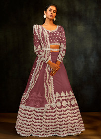 Beautiful Mauve Sequence Embroidered Designer Lehenga Choli668