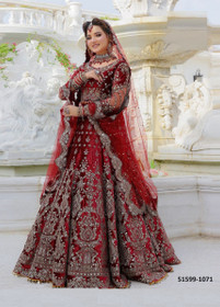 Velvet With Embroidery Designer Lehenga1867