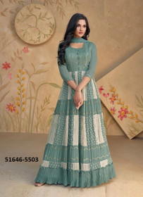 Beautiful Real Georgette Gown2050
