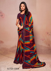 Beautiful Georgette With Printed Saree2063