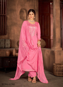 Beautiful Silk Cotton Work Salwar Kameez2096