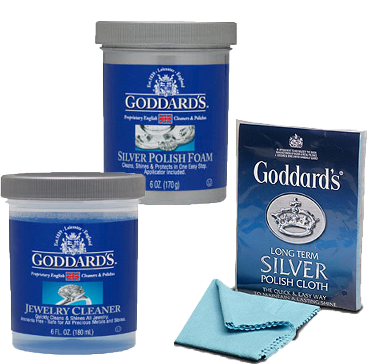 Goddards Silver Foam, Jewellery Care Kit and Cloth
