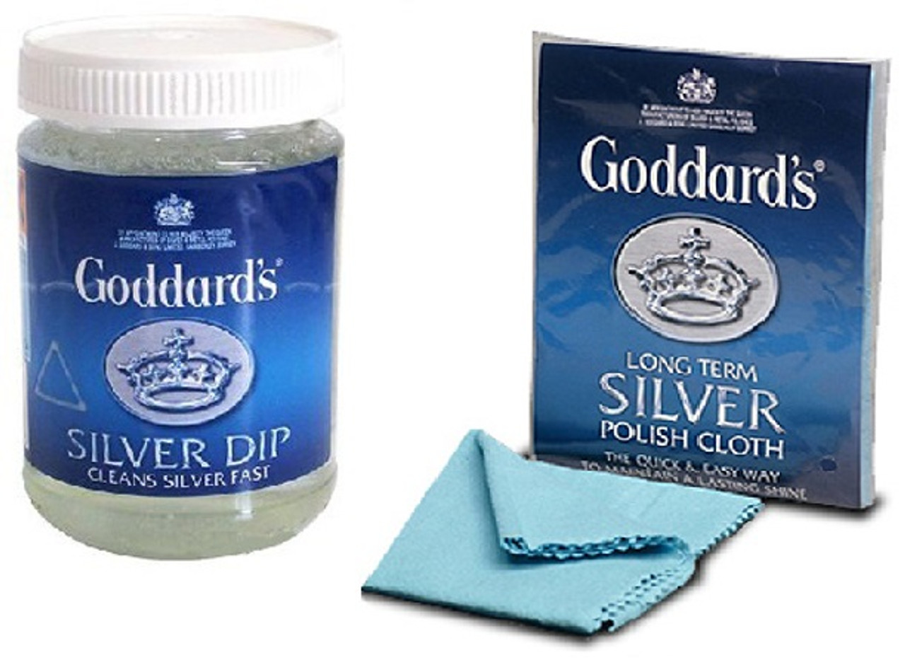 4 Goddards Long Term Silver Pad Foam With A Free Silver Cloth - Fine Polish