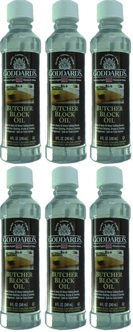 Goddard's Butcher Block Oil 240ml 6 Pack