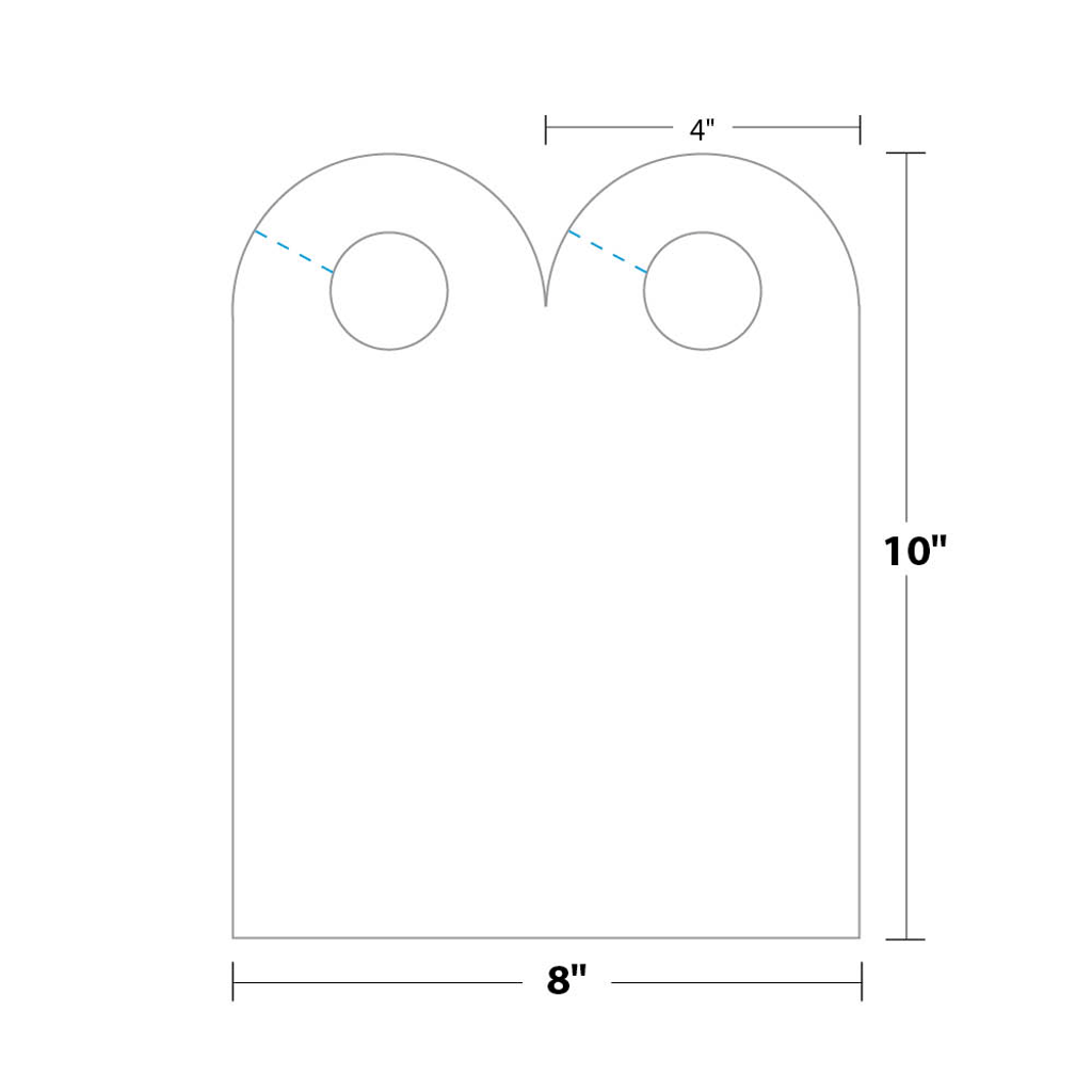 Door Hanger measurements and dimensions.