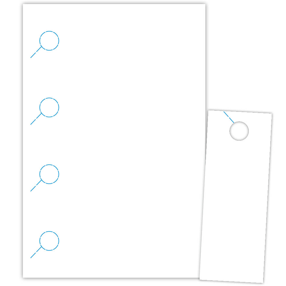 Door Hanger sample and sheet.