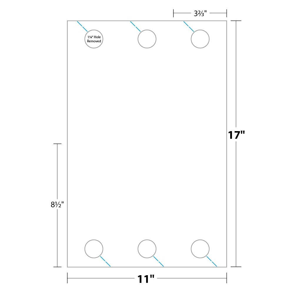 Small Door Hanger, 6 Hangers/Sheet | DHS-6 | Blanks/USA