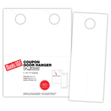 Door Hanger with coup on, 2-up on 8.5" x 11" sheet
