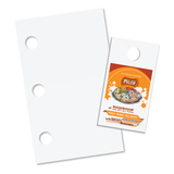 Blanks/USA® 4 1/4 x 11 80 lbs. Digital Gloss Cover Door Hanger, White,  50/Pack