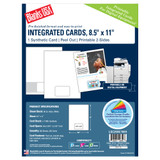 Integrated Card Sheet | Synthetic Peel Out Card | 1 Card/Sheet | 8.5" x 11" Sheet Integrated Card Sheet | Synthetic Peel Out Card | 1 Card/Sheet | 8.5" x 11" Sheet
