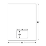 Integrated Card Sheet | Synthetic Peel Out Card | 1 Card/Sheet | 8.5" x 11" Sheet Integrated Card Sheet | Synthetic Peel Out Card | 1 Card/Sheet | 8.5" x 11" Sheet