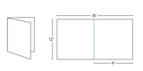 Synthetic Bi-Fold Brochure | Center Score | 12" x 18" Sheet