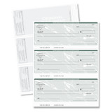 Printed Green Security Check, 3 Checks/Sheet