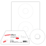 CD/DVD Label, 2-up on 8.5" x 11" sheet