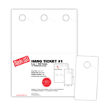 Hang Tag, 6-up on 8.25" x 11" sheet