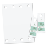 Blanks/USA® 4 1/4 x 11 80 lbs. Digital Gloss Cover Door Hanger, White,  50/Pack