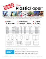 Plastic Paper Cut Sheet