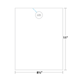 Mega Door Hanger | Hole Removed | 8.5" x 11" Sheet