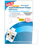 Digital Event Ticket, 16-up on 17" x 11" sheet